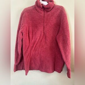L.L. Bean Sherpa Fleece Pullover Women's L 1/4 Zip Pink/Coral
Long Sleeve